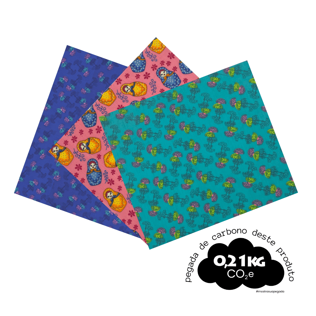 Kit Pano de Cera M (25x28cm) 3 Unidades